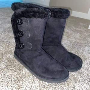 Lined fur boots